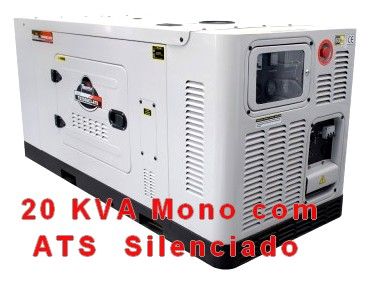 GRUPO GERADOR TOYAMA TD25SGE 20KW MONOFASICO COM ATS CABINADO