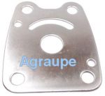 PLACA INFERIOR DA BOMBA DAGUA BRANCO MARINE 3.6/5HP COD 19209190