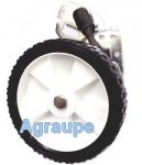 RODA COM REGULADOR DE ALTURA DIANTEIRO DIREITO CORTADOR DE GRAMA 4000SL/6000SL COD 19804250